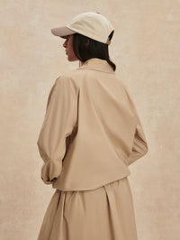 VARLEY Petra Boxy Blouson Jacket in Nomad – Image 7