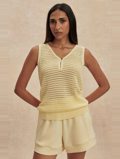 Ramon Knit Tank in Anise Flower