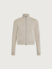 VARLEY Rufus Cropped Zip Through in Pebble Marl – Image 1