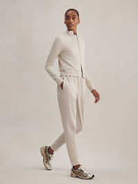 VARLEY Rufus Cropped Zip Through in Pebble Marl – Image 3