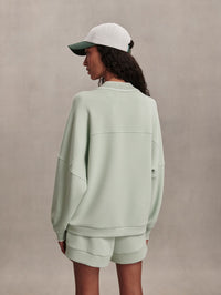 VARLEY Scottie Cardigan in Aqua Foam in AQUA FOAM – Image 2