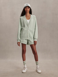 VARLEY Scottie Cardigan in Aqua Foam in AQUA FOAM – Image 4