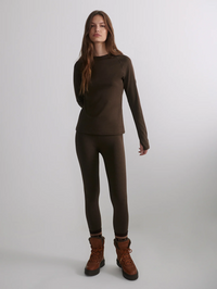 Always Warm Base Layer Legging in Chocolate Marl
