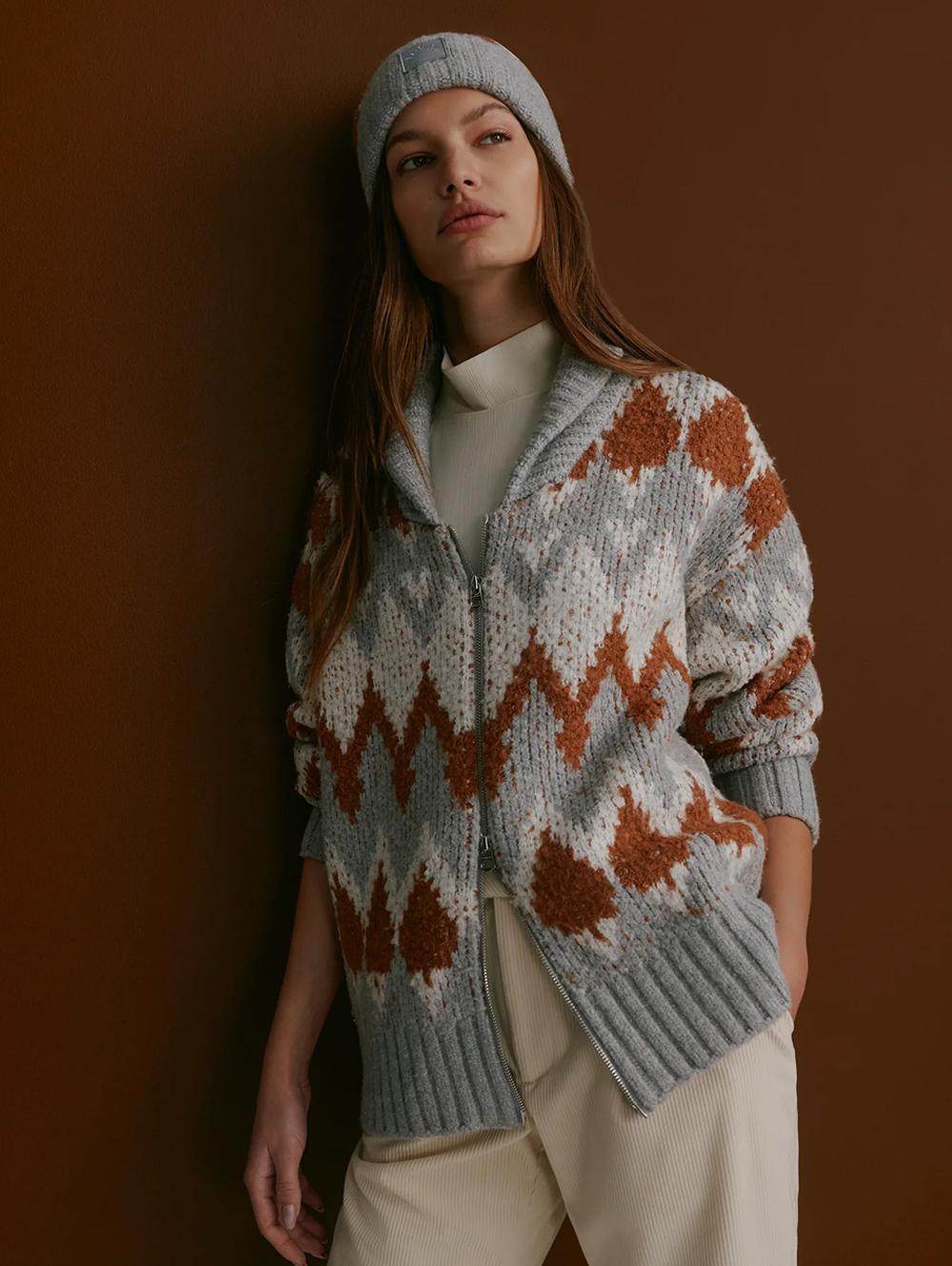 Brockley Jacquard Knit Jacket