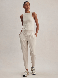 Badgley Active Sweatpant 27" in Pebble Marl