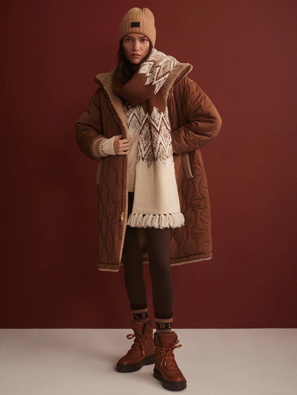 Theia Reversible Sherpa Coat