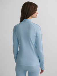 Always Warm Mock-Neck Base Layer in Glacier Marl