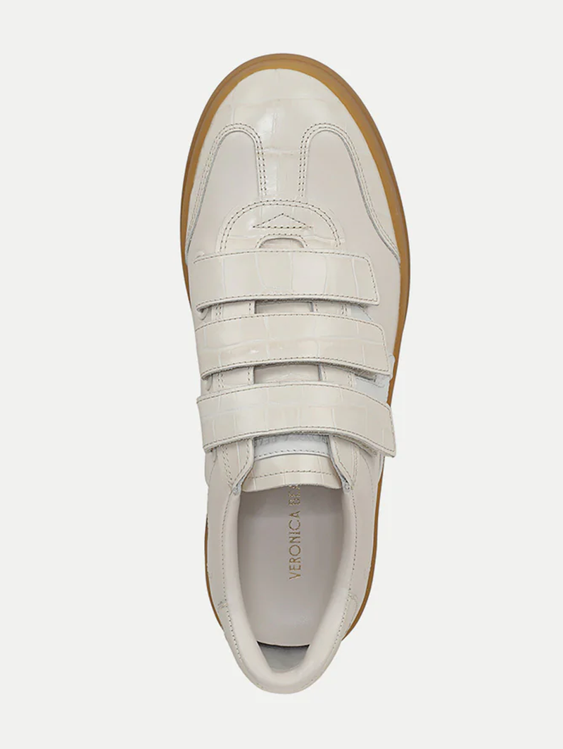 Reagan Velcro Sneaker in Parchment