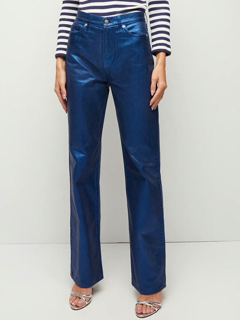 Dylan Coated High Rise Pant