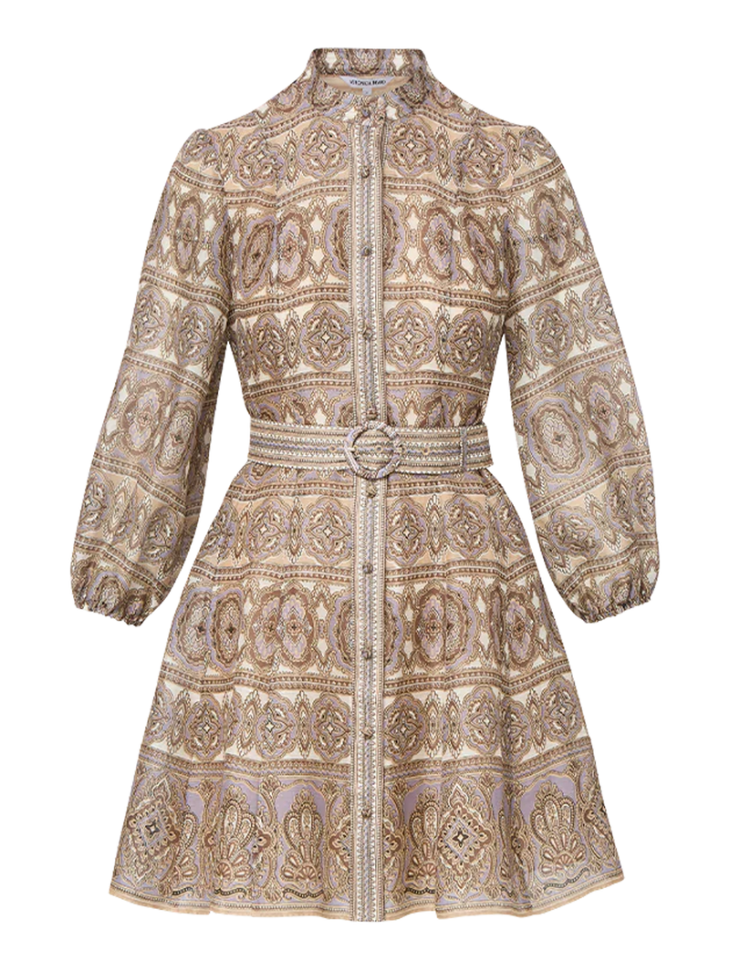 Kumar Silk-Linen Mini Dress