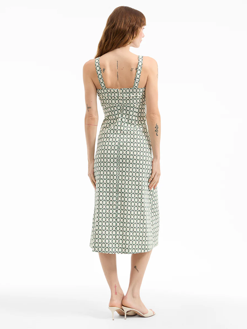 Colleen Stretch-Linen Midi Dress
