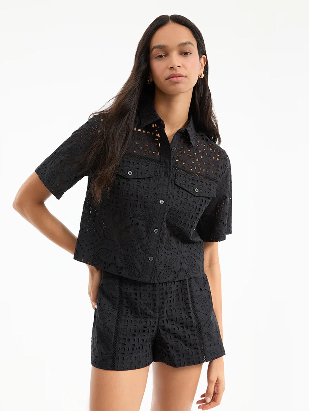 Fabian Eyelet Short
