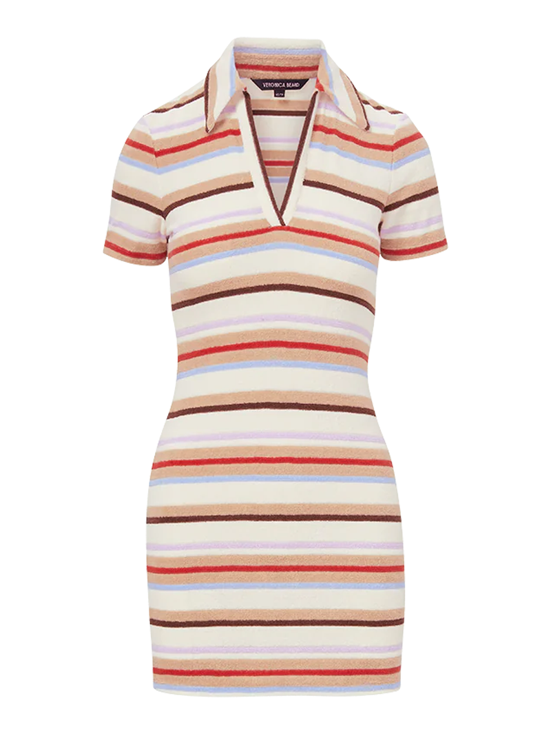 Bailey Striped Polo Mini Dress