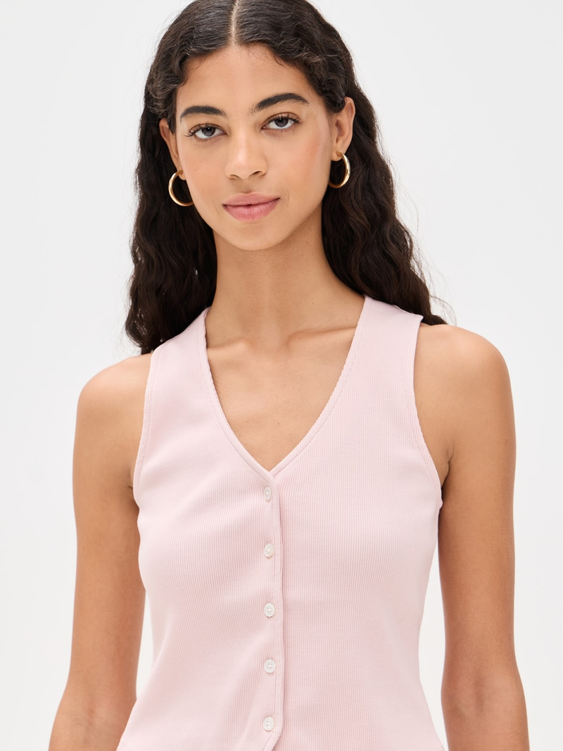 Hoorne Tank Top in Pink
