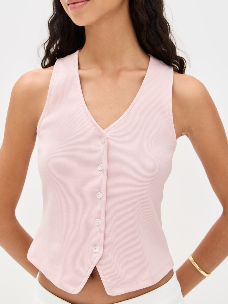 Hoorne Tank Top in Pink