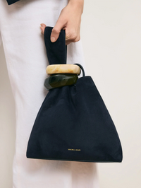 Veronica Beard Suede Swing Clutch