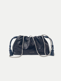 Small Crinkle Bag in Navy