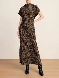 Redgrave Dress in Ochre/Black