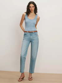 Anchor Leather Belt by VERONICA BEARD - View 4