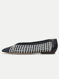 VERONICA BEARD Bancroft Woven Leather Flat in Blue Multi in Blue Multi – Image 1