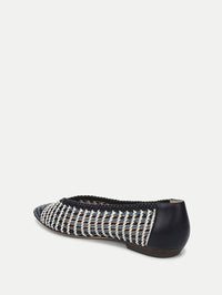 VERONICA BEARD Bancroft Woven Leather Flat in Blue Multi in Blue Multi – Image 5
