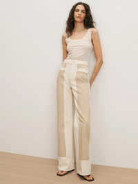 VERONICA BEARD Belvedere Knit Tank Top in ECRU – Image 2