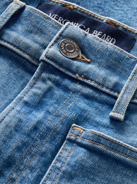 Beverly Patch-Pocket Skinny-Flare Jean by VERONICA BEARD - View 4