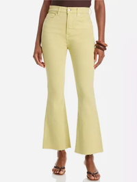 VERONICA BEARD Carson Kick-Flare Jean in PISTACHIO – Image 1