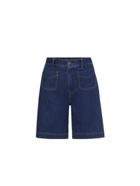 VERONICA BEARD Carter Short in Indigo Rinse – Image 6