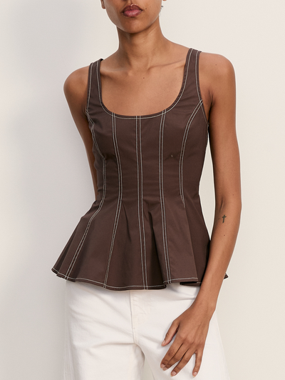 Charlie Peplum Tank Top