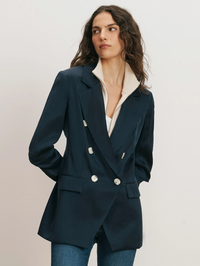 Chesterfield Dickey Jacket by VERONICA BEARD-NAVY-AMY Atelier