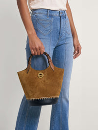 VERONICA BEARD COLORBLOCK ANCHOR BAG IN ACORN MULTI – Image 2