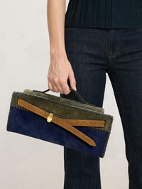 VERONICA BEARD COLORBLOCK DASH BAG IN CYPRESS MULTI – Image 2