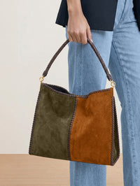 VERONICA BEARD COLORBLOCK VIDA BAG IN CYPRESS MULTI – Image 2