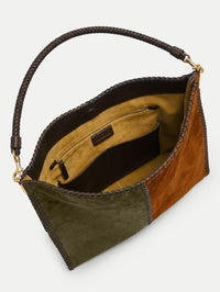 VERONICA BEARD COLORBLOCK VIDA BAG IN CYPRESS MULTI – Image 4