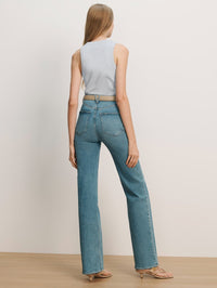 VERONICA BEARD CROPPED JORDYN TANK IN RIVER MIST - 4
