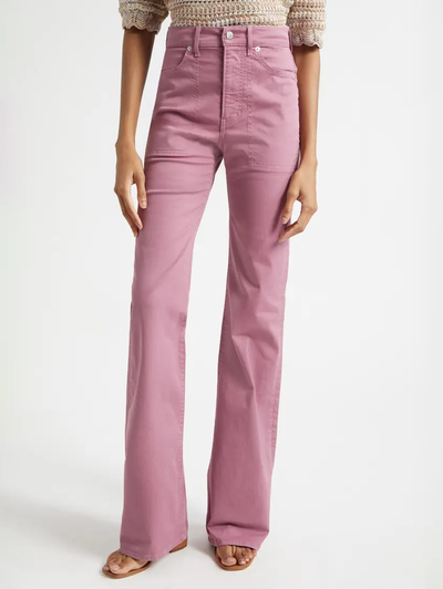 Crosbie High Waist Wide Leg Pants in Orchid Haze