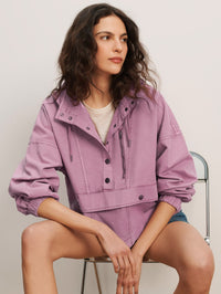 VERONICA BEARD CUNNINGHAM PULLOVER IN ORCHID HAZE - 1