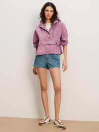 VERONICA BEARD CUNNINGHAM PULLOVER IN ORCHID HAZE - 2