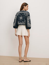 VERONICA BEARD Drake Jacket in Navy in Navy – Image 4