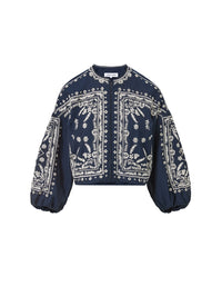 VERONICA BEARD Drake Jacket in Navy in Navy – Image 6