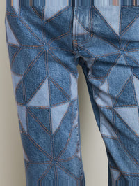 VERONICA BEARD Dylan Ankle High Rise Straight Jean in Prism Blue in Prism Blue – Image 6