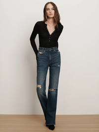 Dylan Straight-Leg Jean in City Lights by VERONICA BEARD - View 4
