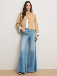 Gala Cropped Utility Jacket by VERONICA BEARD - View 4