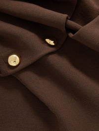 VERONICA BEARD Isador Knit Vest in DARK MOCHA – Image 3