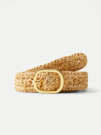 Loop Raffia Belt by VERONICA BEARD-NATURAL-AMY Atelier