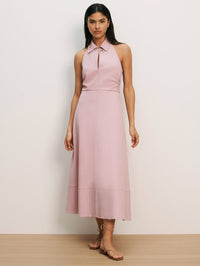 VERONICA BEARD MACKEY DRESS IN PALE ORCHID HAZE - 1