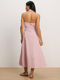 VERONICA BEARD MACKEY DRESS IN PALE ORCHID HAZE - 4