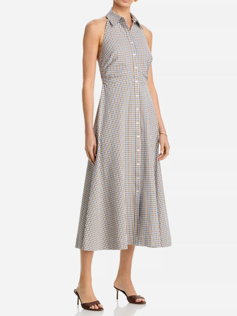 VERONICA BEARD Mackey Plaid Halter Midi Dress – AMY Atelier