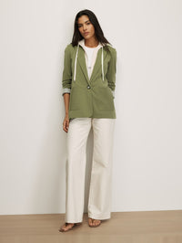 VERONICA BEARD Mccallin Dickey Jacket in Stone Army in Stone Army – Image 3